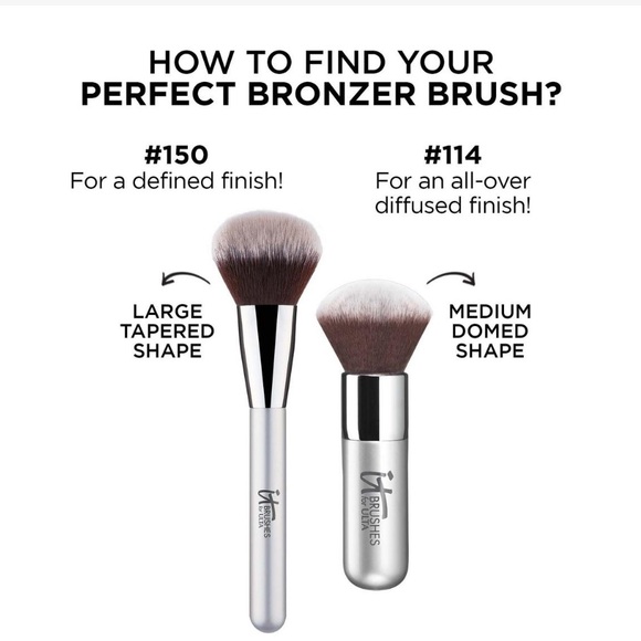 NWT IT Cosmetics #150 Airbrush Tapered Powder Bronzer Brush. Brand new in box. - Picture 6 of 14